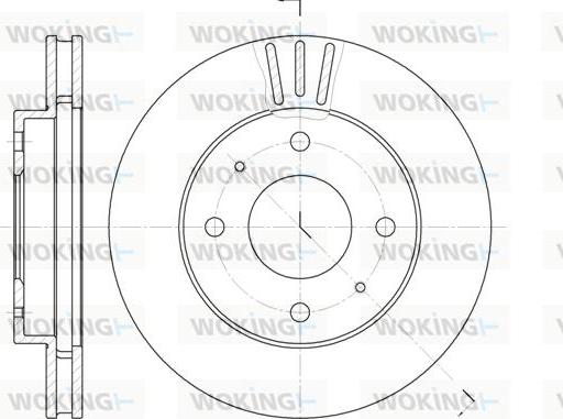 Woking D6394.11 - Тормозной диск unicars.by