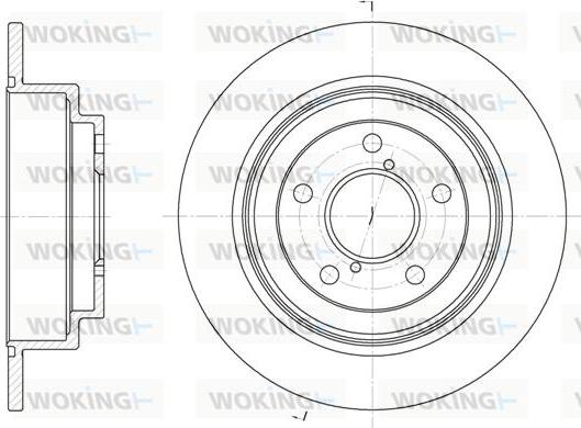 Woking D6398.00 - Тормозной диск unicars.by