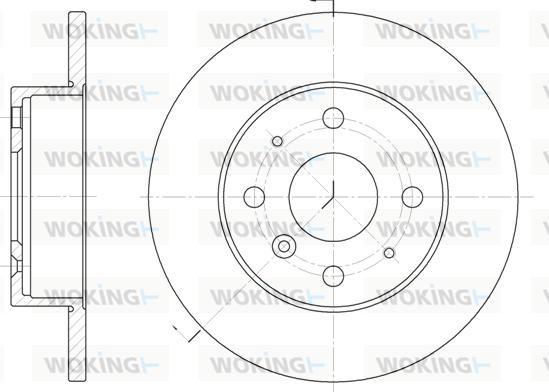 Woking D6363.00 - Тормозной диск unicars.by