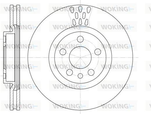 Woking D6305.11 - Тормозной диск unicars.by