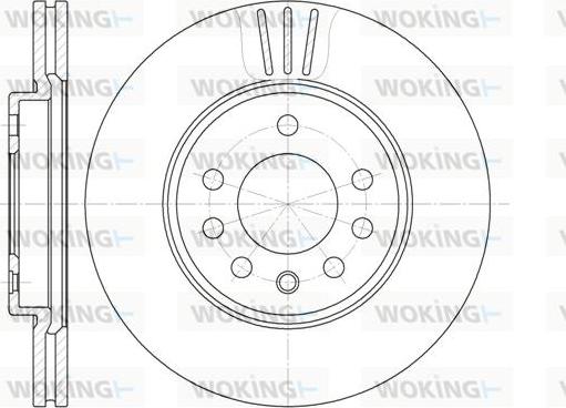 Woking D6319.10 - Тормозной диск unicars.by