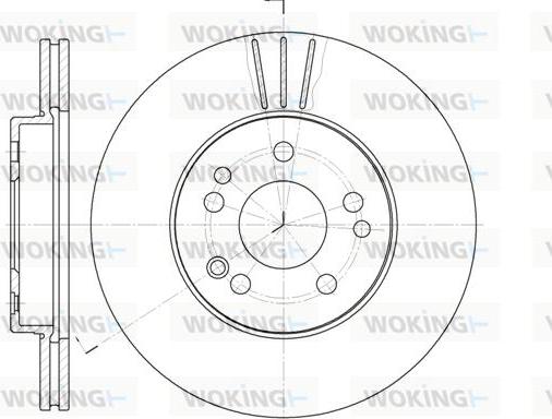 Woking D6314.10 - Тормозной диск unicars.by