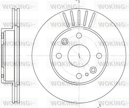 Woking D6386.10 - Тормозной диск unicars.by