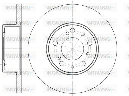 Woking D6334.00 - Тормозной диск unicars.by