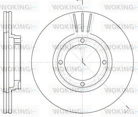 Woking D6374.10 - Тормозной диск unicars.by