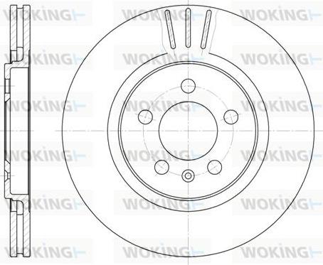 Woking D6293.10 - Тормозной диск unicars.by