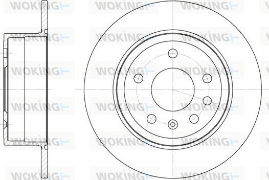 Woking D6249.00 - Тормозной диск unicars.by