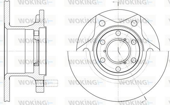 Woking D6242.00 - Тормозной диск unicars.by