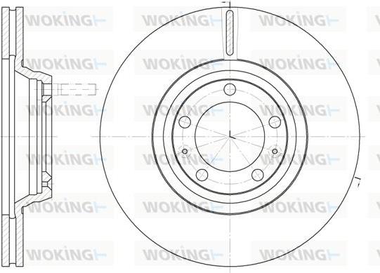 Woking D6247.10 - Тормозной диск unicars.by