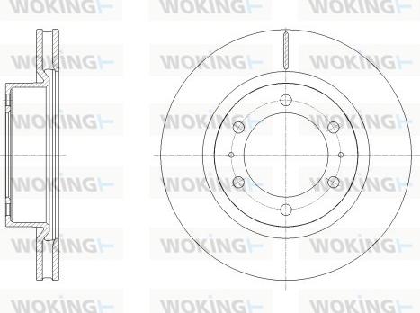 Woking D62527.10 - Тормозной диск unicars.by