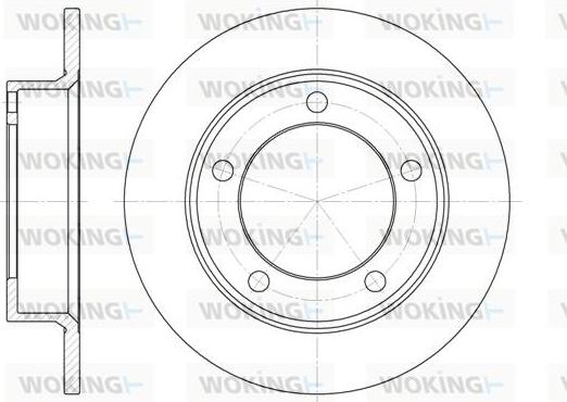 Woking D6257.00 - Тормозной диск unicars.by