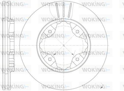 Woking D6205.10 - Тормозной диск unicars.by