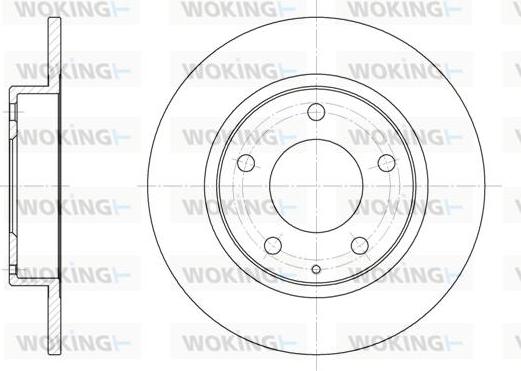 Woking D6206.00 - Тормозной диск unicars.by