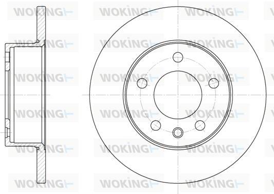 Woking D6201.00 - Тормозной диск unicars.by