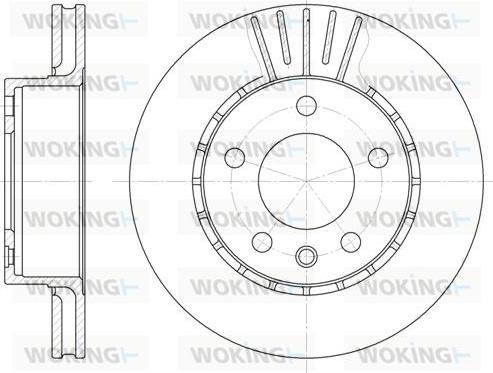 Woking D6202.10 - Тормозной диск unicars.by