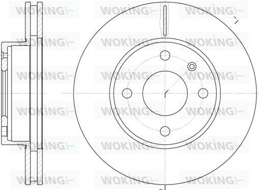 Woking D6215.10 - Тормозной диск unicars.by