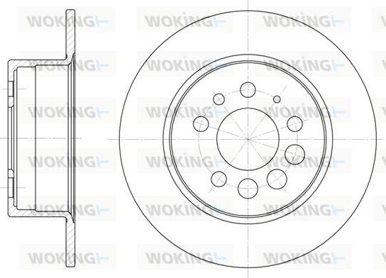 Woking D6283.00 - Тормозной диск unicars.by