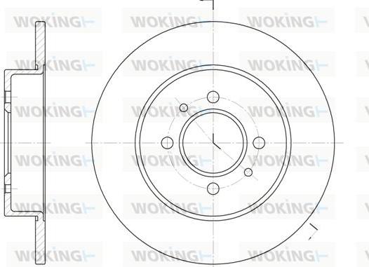 Woking D6239.00 - Тормозной диск unicars.by