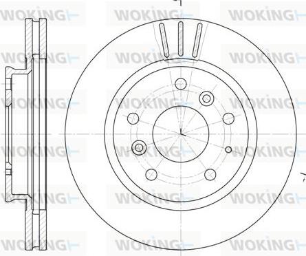 Woking D6237.10 - Тормозной диск unicars.by