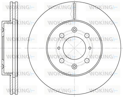 Woking D6224.10 - Тормозной диск unicars.by