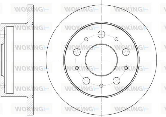 Woking D6741.00 - Тормозной диск unicars.by