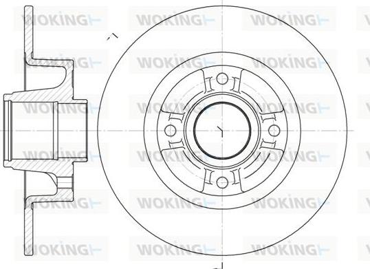 Woking D6750.00 - Тормозной диск unicars.by