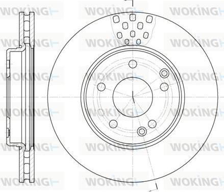 Woking D6751.10 - Тормозной диск unicars.by