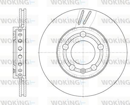 Woking D6709.10 - Тормозной диск unicars.by