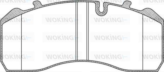 Woking JSA 9143.10 - Тормозные колодки, дисковые, комплект unicars.by