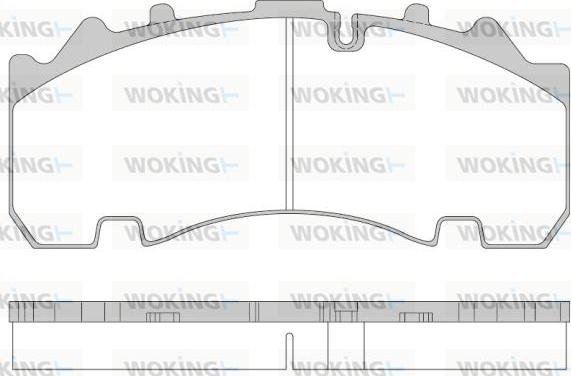 Woking JSA 14543.10 - Тормозные колодки, дисковые, комплект unicars.by