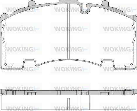 Woking JSA 14553.10 - Тормозные колодки, дисковые, комплект unicars.by