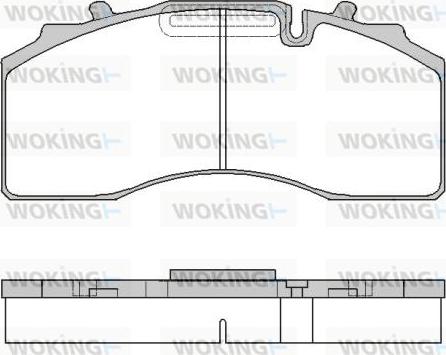 Woking JSA 15153.80 - Тормозные колодки, дисковые, комплект unicars.by