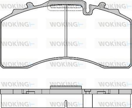 Woking JSA 15163.80 - Тормозные колодки, дисковые, комплект unicars.by