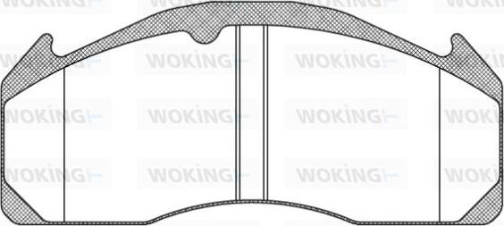 Woking JSA 11333.10 - Тормозные колодки, дисковые, комплект unicars.by