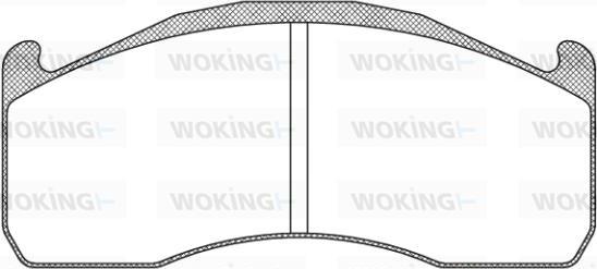 Woking JSA 12283.10 - Тормозные колодки, дисковые, комплект unicars.by