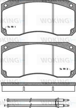 ACDelco AC0581153D - Тормозные колодки, дисковые, комплект unicars.by