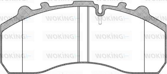 Woking JSA 7373.10 - Тормозные колодки, дисковые, комплект unicars.by