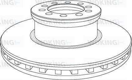 Woking NSA1053.20 - Тормозной диск unicars.by