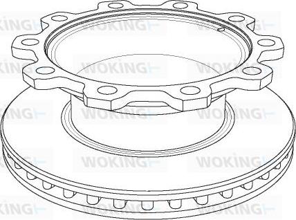 Woking NSA1081.20 - Тормозной диск unicars.by