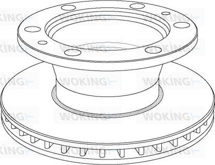 Woking NSA1023.20 - Тормозной диск unicars.by