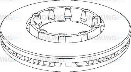 Woking NSA1152.20 - Тормозной диск unicars.by