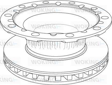 Woking NSA1176.20 - Тормозной диск unicars.by