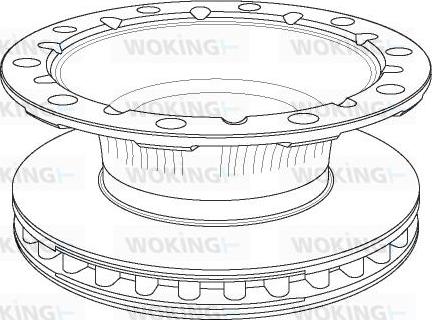 Woking NSA1170.20 - Тормозной диск unicars.by