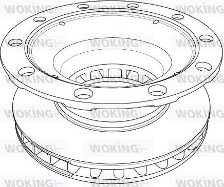 Woking NSA1237.20 - Тормозной диск unicars.by