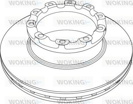 Woking NSA1224.20 - Тормозной диск unicars.by