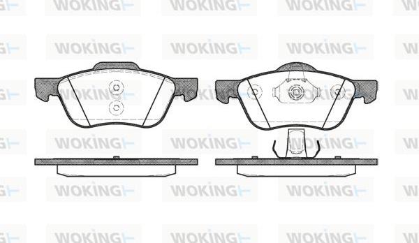 Woking P9443.00 - Тормозные колодки, дисковые, комплект unicars.by