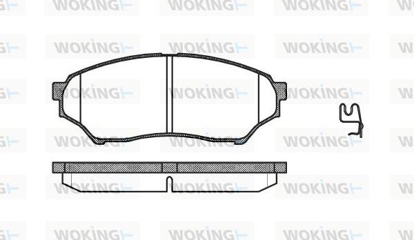 Woking P9453.01 - Тормозные колодки, дисковые, комплект unicars.by