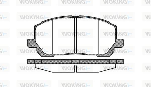 Woking P9553.00 - Тормозные колодки, дисковые, комплект unicars.by