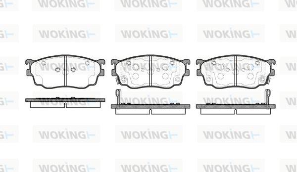 Woking P9003.02 - Тормозные колодки, дисковые, комплект unicars.by