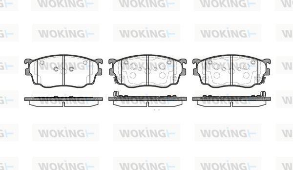 Woking P9003.12 - Тормозные колодки, дисковые, комплект unicars.by